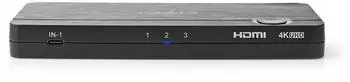 Nedis VCON6430AT - HDMI - USB Typ-A - 2x HDMI - USB-C - 4x USB A - HDMI Anthrazit