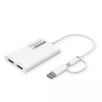 Roline Multi-DisplayLink Adapter USB Typ A+C 2X DP 4K (12033207)