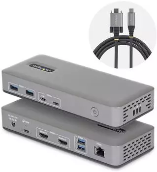 StarTech USB-C Dockingstation Dual 4K 60Hz HDMI 100W Power Delivery (196UE-USBC-DOCK)