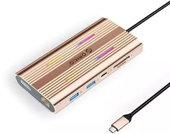 Orico XDR 12-in-1 RGB USB-C Dockingstation USB-Adapter (H-5045)