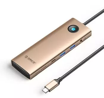 Orico PW11 9-in-1 USB-C Dockingstation USB-Adapter (PW11-9P25R-RG-EP)