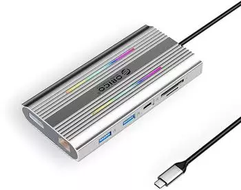 Orico XDR 12-in-1 RGB USB-C Dockingstation USB-Adapter (H-5008)