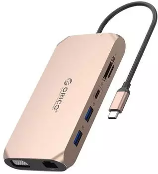 Orico XCR 12-in-1 USB-C Dockingstation mit 3x USB-A 3.1 USB-Adapter (H-5050)