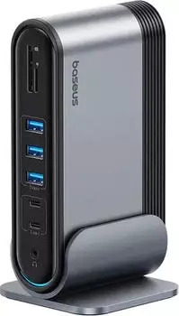 Baseus Pro 4 (USB-C 15 Ports) Dockingstation + USB Hub Grau (B00532304811-00)