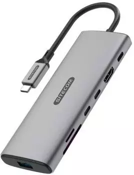 Sitecom USB-Verteiler 7 in 1 USB C Hub mit 100W Power Delivery und 4K HDMI (CN-5604)