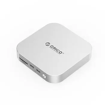 Orico MiniLink 9-in-1 Dockingstation mit M.2 SSD-Einschub, USB-C, silber (H-5006)