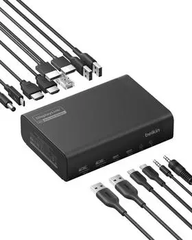 Belkin Connect Universal 14-in-1 Dual Display Dock 140W (INC028KQBK)