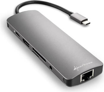 Sharkoon USB 3.0 Type C Combo Adapter (4044951026739)