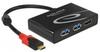 DeLock 2 Port USB 3.0 - HDMI Hub (62854)