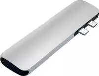 Satechi ST-CMBPS, Satechi USB-C Hub (7 in 2) Silber USB-C 7 in 2