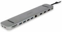 Plusonic USB-C Docking Adapter/Hub 9in1 with HDMI/DP/LAN/USB (PSUC2501)