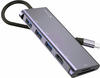 XLayer USB 3.0 HUB Typ-C 6-IN-1 Grey (219177)