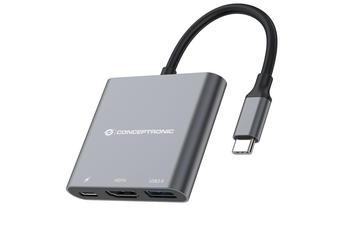 Conceptronic 3-in-1 USB-C Dock (DONN01G)