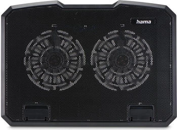 Hama Laptop-K&uuml;hler Black Metal neigbar leise 2 L&uuml;fter 40 cm (15,6")