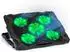 Duronic LC1 Laptop-Kühlpad 5 Ventilatoren, höhenverstellbar, LED
