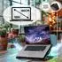 Duronic LC1 Laptop-Kühlpad 5 Ventilatoren, höhenverstellbar, LED
