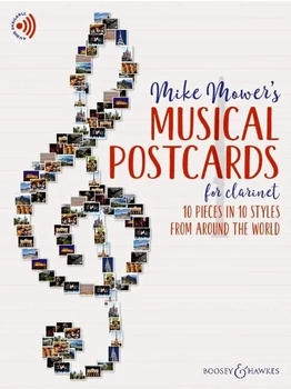 Schott Music Musical Postcards for Clarinet: 10 pieces in 10 styles from around the world. Schott Music Musical Postcards for Clarinet: 10 pieces in 10 styles from around the world.