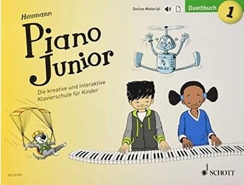 Schott Music Piano Junior: Duettbuch 1: Die kreative und interaktive Klavierschule für Kinder. Band 1.