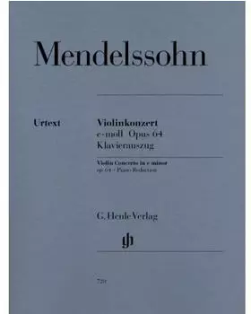 Henle Verlag Konzert für Violine Violinkonzert e-moll op 64