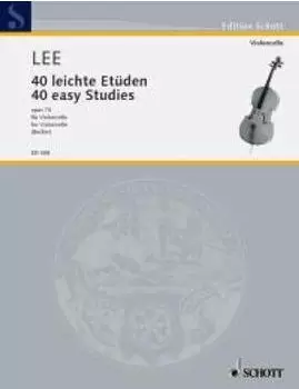 40 leichte Etüden in der ersten Lage op.70, Violoncello: Mit 2. Stimme, für den Lehrer zu spielen