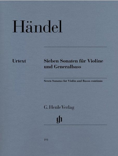 Henle Verlag Georg Friedrich Händel - 7 Sonaten für Violine und Generalbass