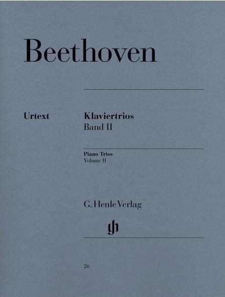 Henle Verlag Ludwig van Beethoven - Klaviertrios, Band II