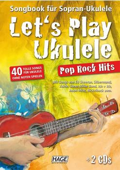 Hage Musikverlag Let's Play Ukulele Pop Rock Hits (mit 2 CDs)