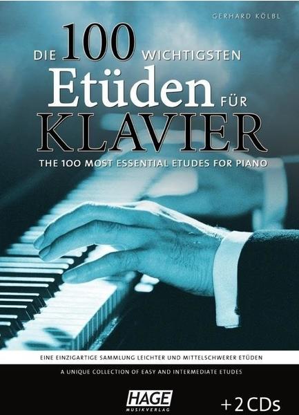 Hage Musikverlag Die 100 wichtigsten Etüden für Klavier (mit 2 CDs)