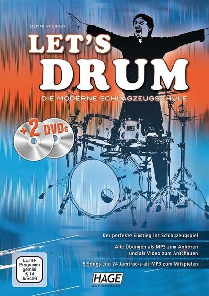 Hage Musikverlag Let's Drum (mit 2 DVDs)
