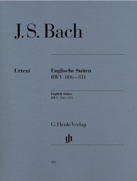 Henle Verlag Johann Sebastian Bach Englische Suiten BWV 806-811, Klavier