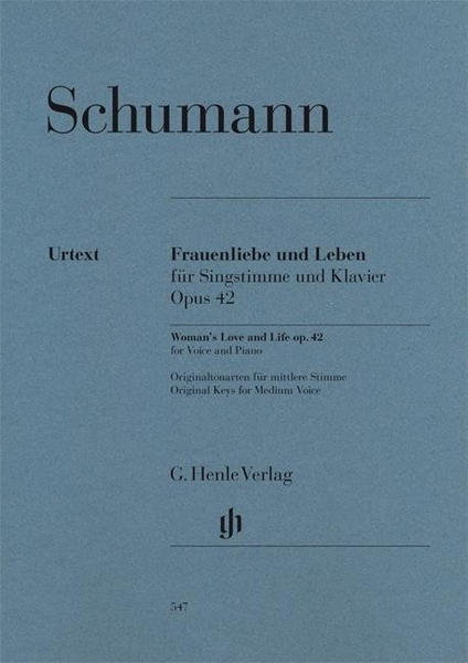 Henle Verlag Robert Schumann Frauenliebe und Leben op. 42