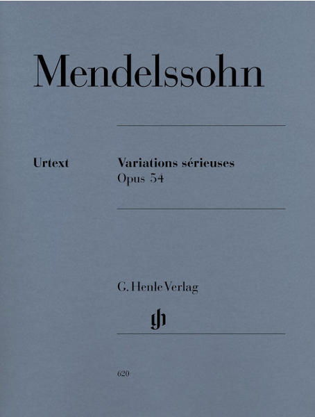 Henle Verlag Felix Mendelssohn Bartholdy Variations sérieuses op. 54