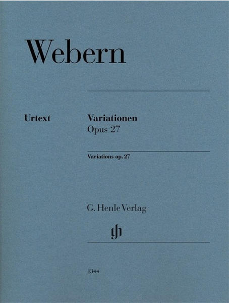 Henle Verlag Anton Webern Variationen op. 27