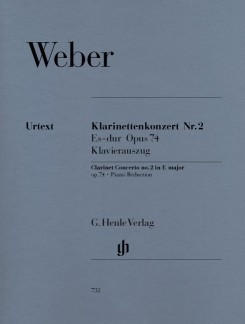 Henle Verlag Carl Maria von Weber Klarinettenkonzert Nr. 2 Es-dur op. 74