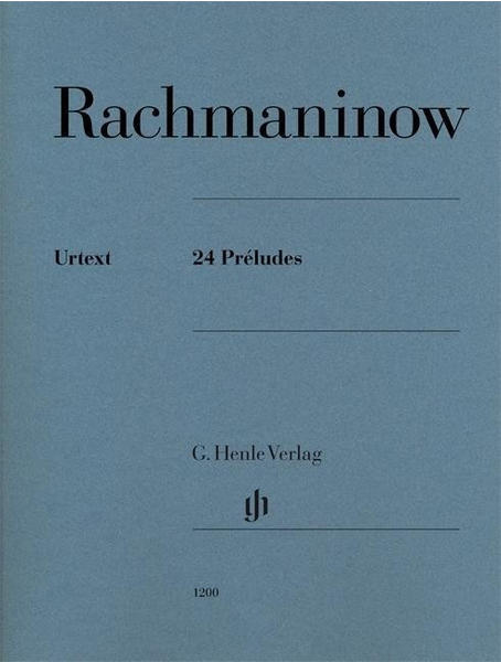 Henle Verlag Sergej Rachmaninow 24 Préludes