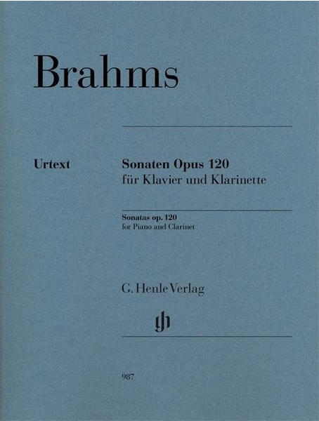 Henle Verlag Johannes Brahms Klarinettensonaten op. 120