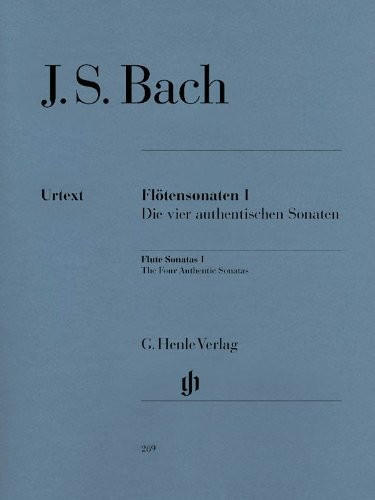 Henle Verlag Johann Sebastian Bach Flötensonaten, Band I (Die vier authentischen Sonaten)
