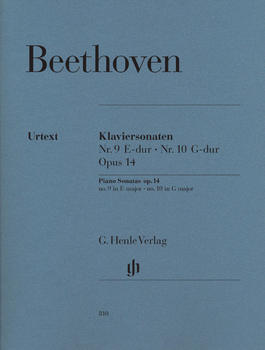 Henle Verlag Ludwig van Beethoven Klaviersonaten Nr. 9 E-dur op. 14 Nr. 1 und Nr. 10 G-dur op. 14 Nr. 2