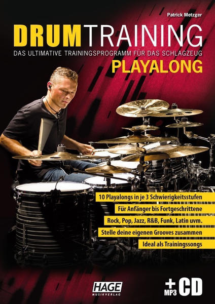 Hage Musikverlag Drum Training Playalong + MP3-CD