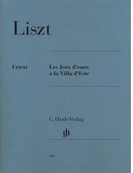 Henle Verlag Franz Liszt Les Jeux d'eaux à la Villa d'Este