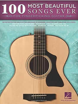 Hal Leonard 100 Most Beautiful Songs Ever for Fingerpicking Guitar