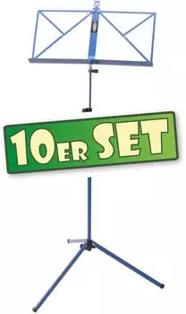 Classic Cantabile 100 Notenständer Medium Blau 10er Set