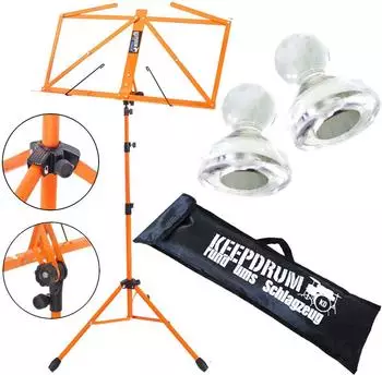Keepdrum MUS3OR Notenständer Orange mit 2 Magnete