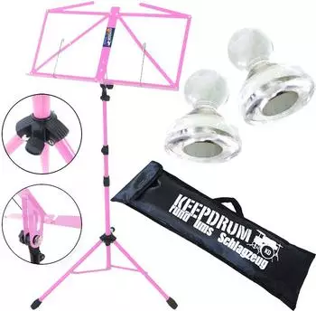 Keepdrum MUS3PK Notenständer Pink mit 2 Magnete