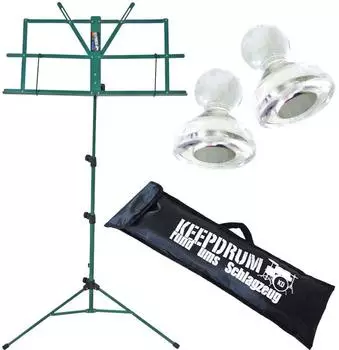 Keepdrum MUS2GR Notenständer Grün mit 2 Magnete