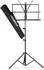 Relaxdays Notenständer mit Tasche, klappbar, 60-130cm, schwarz (10023958)