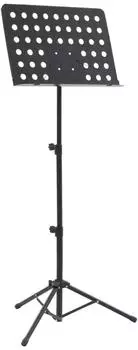 vidaXL Notenständer höhenverstellbar, schwarz Stahl (70090)