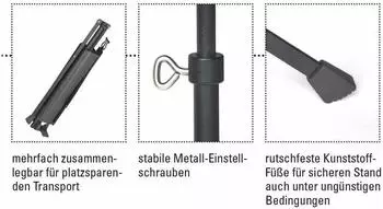 Voggenreiter VOLT NS-100 Notenständer, Metall, klappbar (Voggenreiter_0991-2)