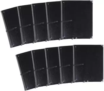 Classic Cantabile Notenmappe Deluxe Schwarz 10er Set
