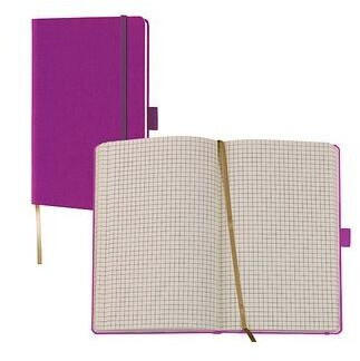 Lediberg Notizbuch Tucson ca. DIN A6 kariert lila Hardcover 192 Seiten St.